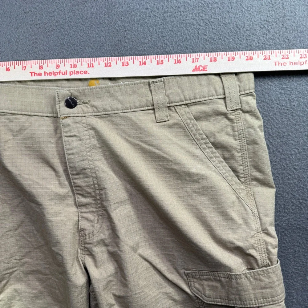 Carhartt Force Broxton Cargo Mens 40 Tan Relaxed Fit Ripstop Work Utility Shorts